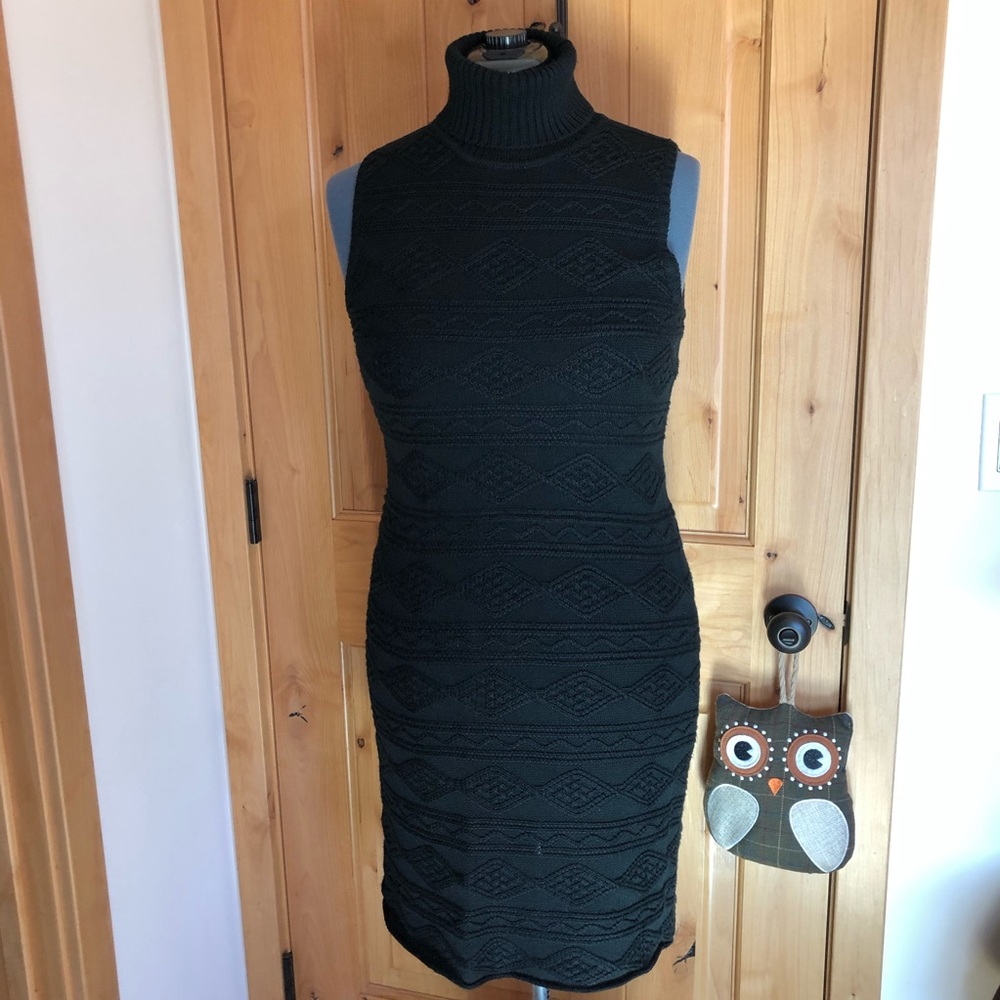 Calvin Klein Black Sweater Dress - M